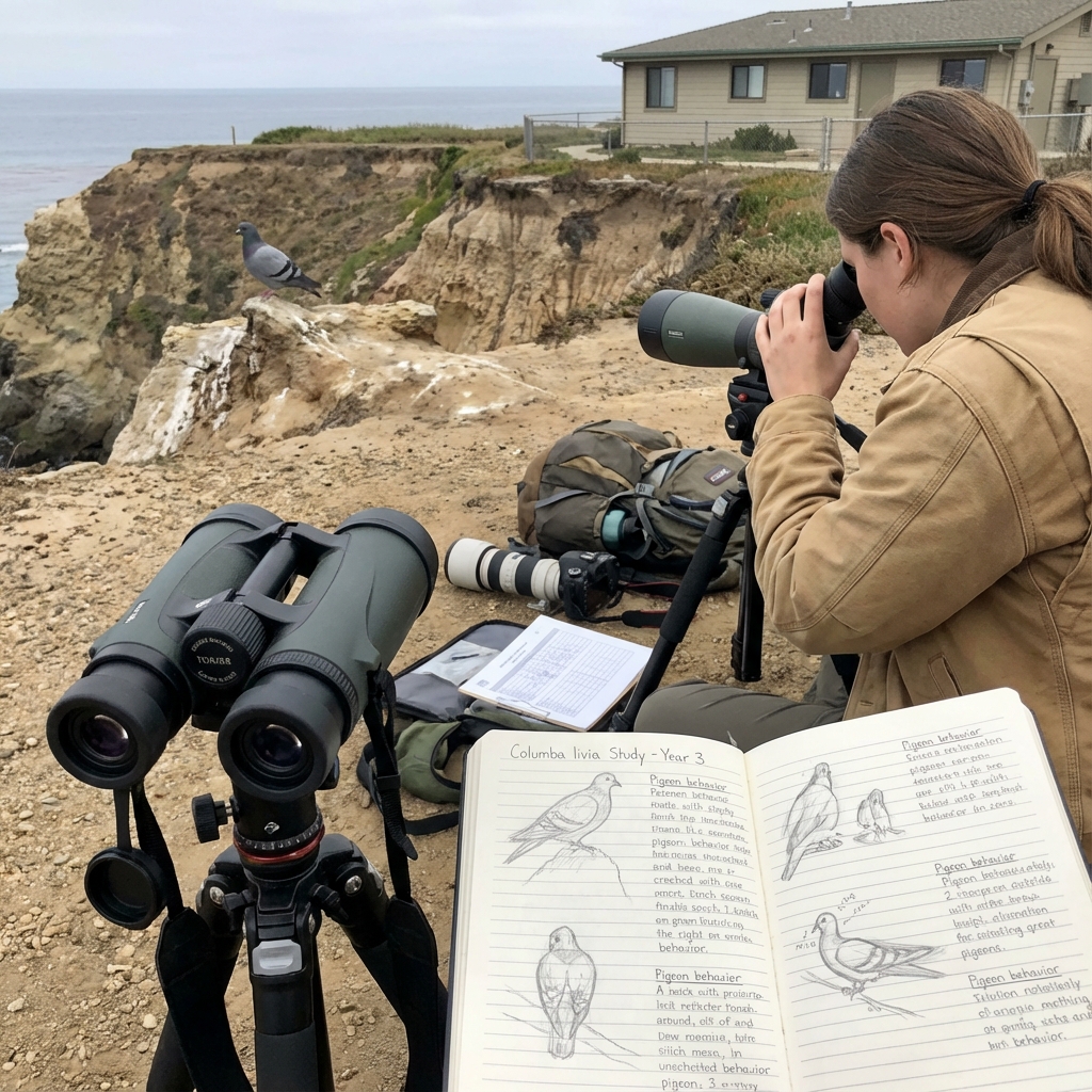鳩の観察と保護